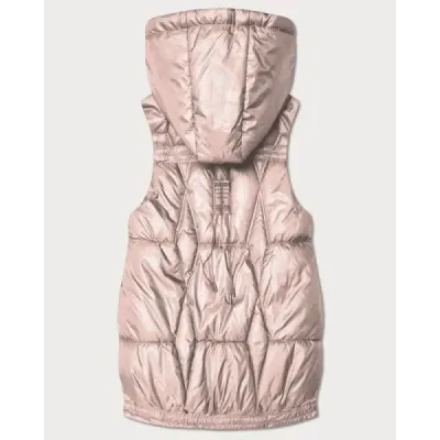 Dámská jarní vesta MODA8258 bledě růžové