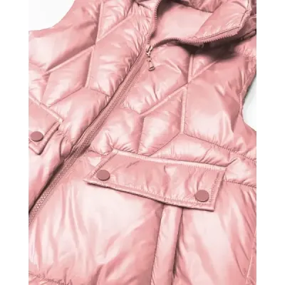 Dámská jarní vesta MODA8258 růžové