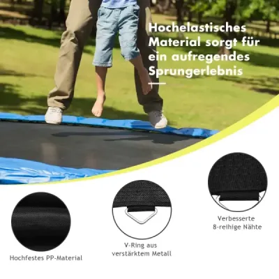 φ 366 cm PP trampolína skákací plachta trampolínová skákací plachta skákací podložka trampolínové příslušenství černá