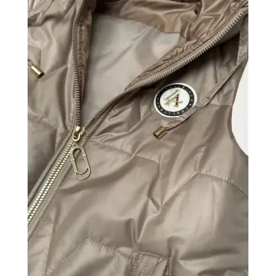 Tenká dámská vesta, béžová MODA8583