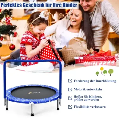 Dětská trampolína mini trampolína skládací trampolína pro batolata modrá + černá