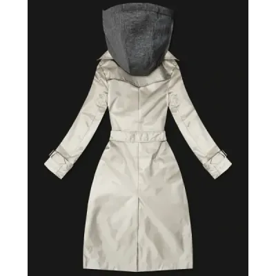 Dámský trench kabát MODA2252 světlebéžový