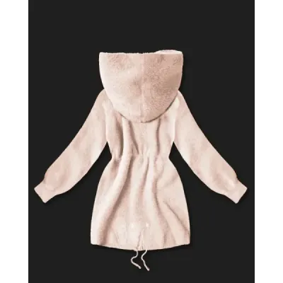 Dámská bunda z vlny alpaka MODA017 lososová