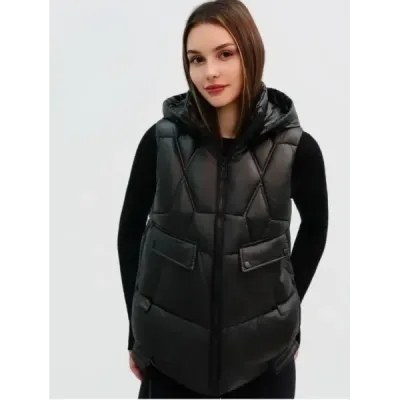 Dámská jarní vesta MODA8258 černá