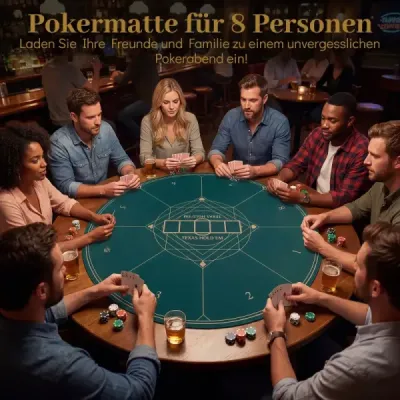Kulatá podložka na pokerový stůl, Texas Hold'em 100, 120, 140 cm, skládací, protiskluzová, gumová pěna, taška pro 8 hráčů, zelená