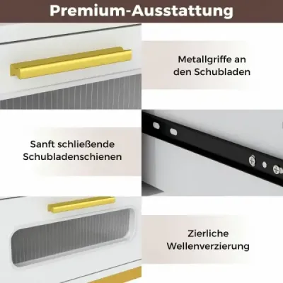 Konzolový stolek, předsíňový stolek s LED osvětlením a nabíjecí stanicí, úzký konferenční stolek, bílý, 90 x 40 x 75 cm