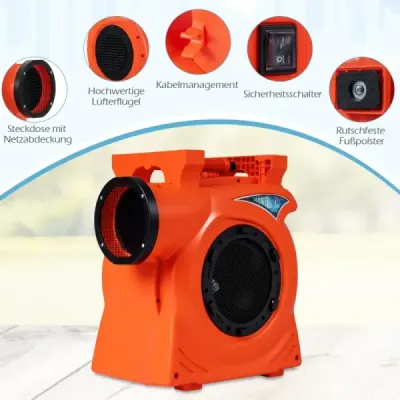 Komerční 2300W dmychadlo se 2 HP motorem a rukojetí dmychadla čerpadla Elektrický podstavec ventilátoru