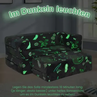 HV10576GD   Modulární dětská pohovka svítící ve tmě na hraní Modulární pohovka dinosaurus SKLADEM