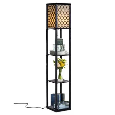 EU10063DE 160x26x26cm police na stojací lampy Moderní interiérové ​​osvětlení s 3-úrovňovou stojací lampou SKLADEM