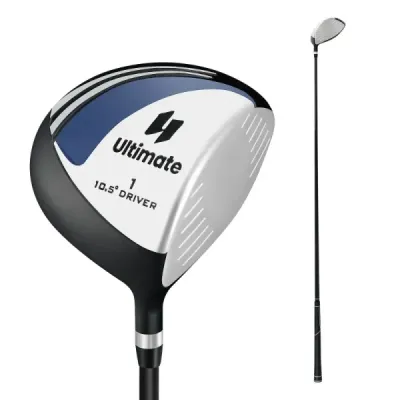 Golfový driver pro muže, 460 cm³, hliníková hůl pro praváky, s krytem hlavy a grafitovou rukojetí