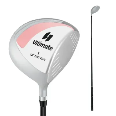 Golfový driver pro ženy, 460 cm³, hliníková hůl pro praváky s krytem hlavy a grafitovou rukojetí