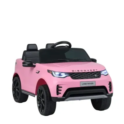 12V dětské elektrické autíčko Land Rover s odpružením, LED světly a hudbou, bezdrátové, pro děti od 3 let, růžové