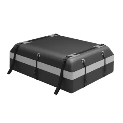 Vodotěsná střešní taška 0,6 m³, protiskluzová, zámek, zesílené popruhy, háčky na dveře, stahovací šňůrka, černá a žlutá