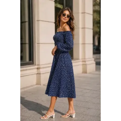 Dámské šaty MODA018 modré