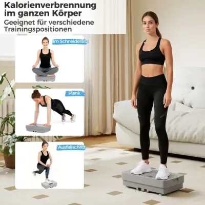 Výkonná vibrační deska – vibrační platforma pro budování svalové hmoty, spalování tuků a celotělový trénink