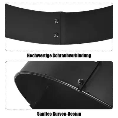 Ohniště pro venkovní použití, bezdýmné ohniště, průměr 91,5 cm, robustní kulatá kovová vložka