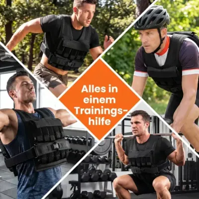 Nastavitelná zátěžová vesta pro ženy a muže – tréninková vesta s měkkými ramenními vycpávkami 38 cm