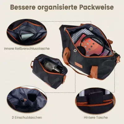 Sada 5 kusů rozšiřitelných cestovních kufrů s pevnou skořepinou, včetně 1 cestovní tašky a 1 toaletní taštičky, černá