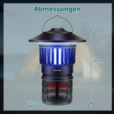 Elektrický lapač hmyzu 2 v 1, lampa proti komárům s LED světlem, dobíjecí USB, past na muchy