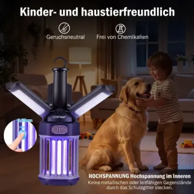 Elektrický lapač hmyzu, skládací lapač hmyzu, venkovní vodotěsný lapač hmyzu