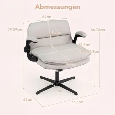 Ergonomická kancelářská židle, výškově nastavitelná židle s opěradlem, nosnost až 150 kg