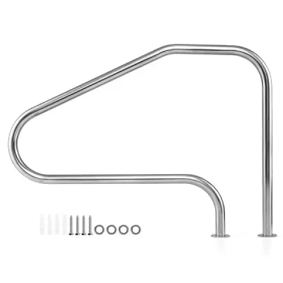 Bazénové madlo 130 x 94 cm, nerezové madlo, bezpečnostní madlo pro bazény, nosnost do 180 kg