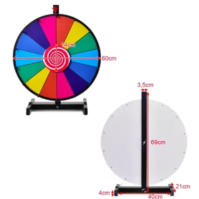 24 "kolo štěstí hračka barevné kolo hry pro loterie hry slovo hry ?60cm