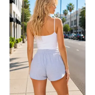 Dámské sportovní kratasy MODA951 šedé