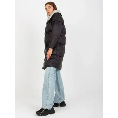 Dámská zimní bunda s odepinatelnými rukávy MODA8139 černá
