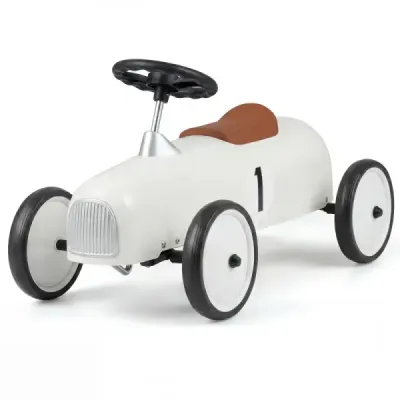 Kovové odrážedlo pro batolata od 18 měsíců, bílé