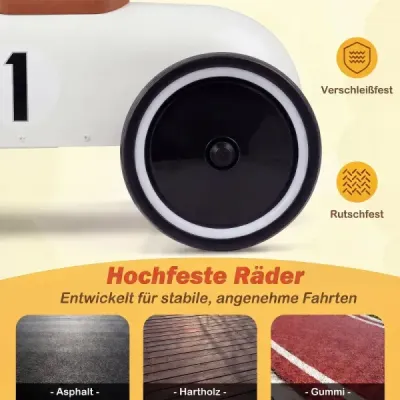 Kovové odrážedlo pro batolata od 18 měsíců, bílé