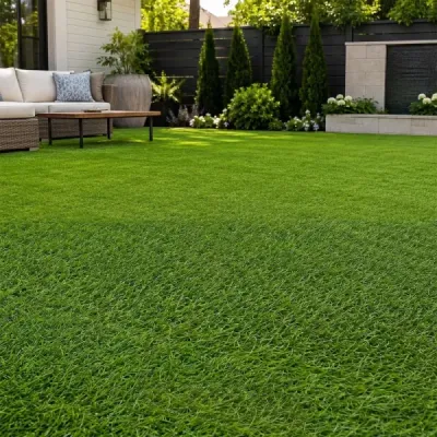 20 mm umělý trávník pro venkovní použití, zelený, s drenážním systémem, v přírodním vzhledu, 100 x 500 cm