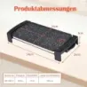 Elektrický gril 2150 W, stolní elektrický gril s dvojitou zónou pro vnitřní i venkovní použití, 44 × 24 cm