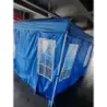 Skládací altán 300 x 300 cm, výškově nastavitelný altán se 4 odnímatelnými bočními panely, modrý