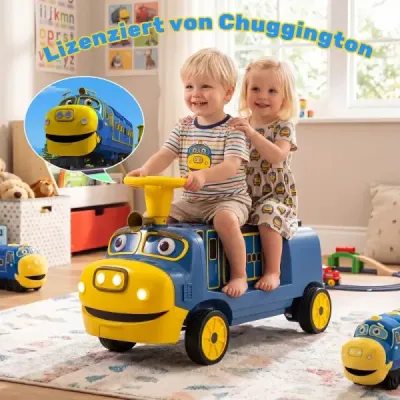 Dětské elektrické autíčko 12V, elektrické odrážedlo se 2 sedadly a 2 motory, 95 x 41 x 51 cm, modré