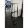 Stojan na květiny se 6 odsazenými přihrádkami, police na květiny s kovovým rámem, 42 x 22 x 136 cm