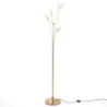 Stojací lampa ve tvaru pampelišky – moderní stojací lampa – dekorativní stojací lampa s kovovým rámem, 28 x 180 cm