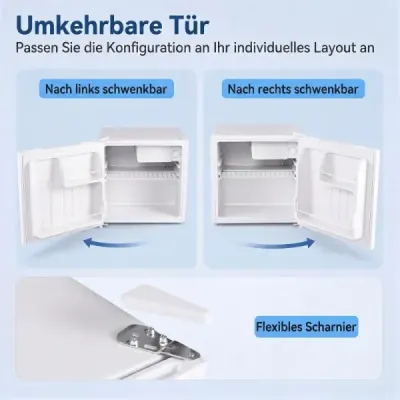 46L mini lednička – malá lednička na nápoje s 5 nastavitelnými stupni chlazení a reverzibilními dveřmi