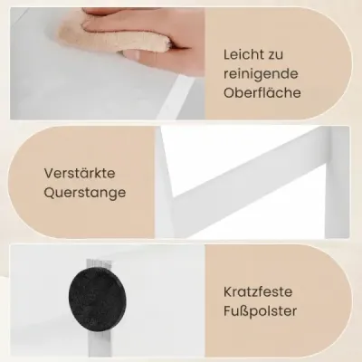Toaletní skříňka – organizér do koupelny ve venkovském stylu s posuvnými dveřmi v designu stodolových vrat, bílá