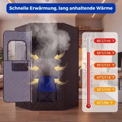 Skládací infračervená sauna – saunový stan s topením z uhlíkových vláken – domácí sauna s dálkovým ovládáním