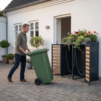 Kryt na popelnice pro 2 nádoby – obložení popelnic z pozinkovaného kovu