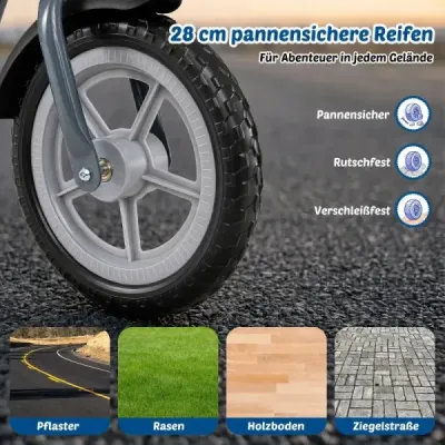 Dětské odrážedlo s vícepolohovým sedlem a řídítky pro děti od 3 let, modré