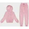 Dámská velurová souprava MODA1175 světle růžová