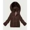 Prošívaná dámská přechodová bunda, hnědá MODA6118/B6119