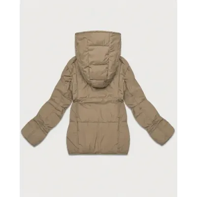 Prošívaná dámská přechodová bunda, béžová MODA6118/B6119