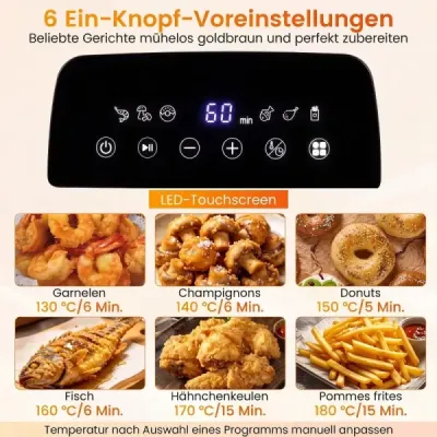 3 l elektrická fritéza z nerezové oceli, 2000 W, fritéza na olej s časovačem a nastavitelným termostatem
