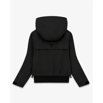 Krátká bunda s kapucí MODA6126 černá