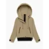 Krátká bunda s kapucí MODA6126 béžová