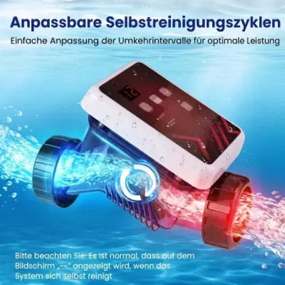 Chlorátor bazénové soli s elektrolýzou slané vody, časovačem a samočisticím elektrolyzérem pro bazény