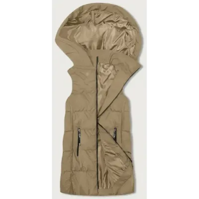 Dámská vesta s kapucí S'West MODA8175 cappuccino